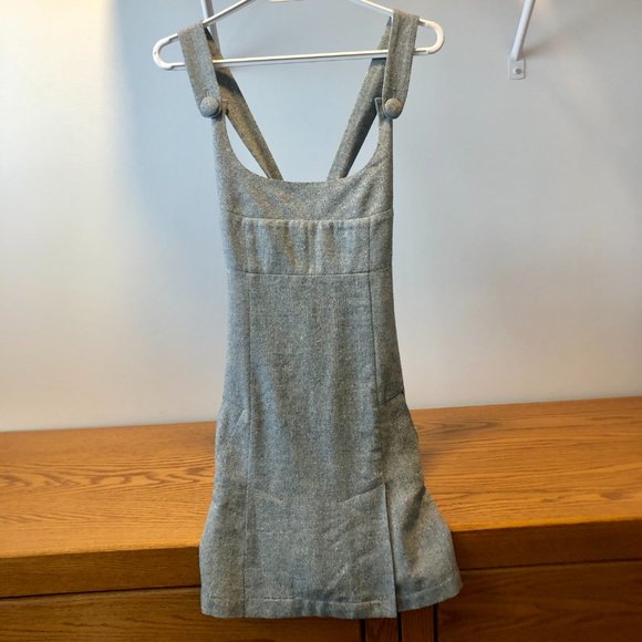 RARE Blue and Cream Tweed Minidress - Picture 6 of 12